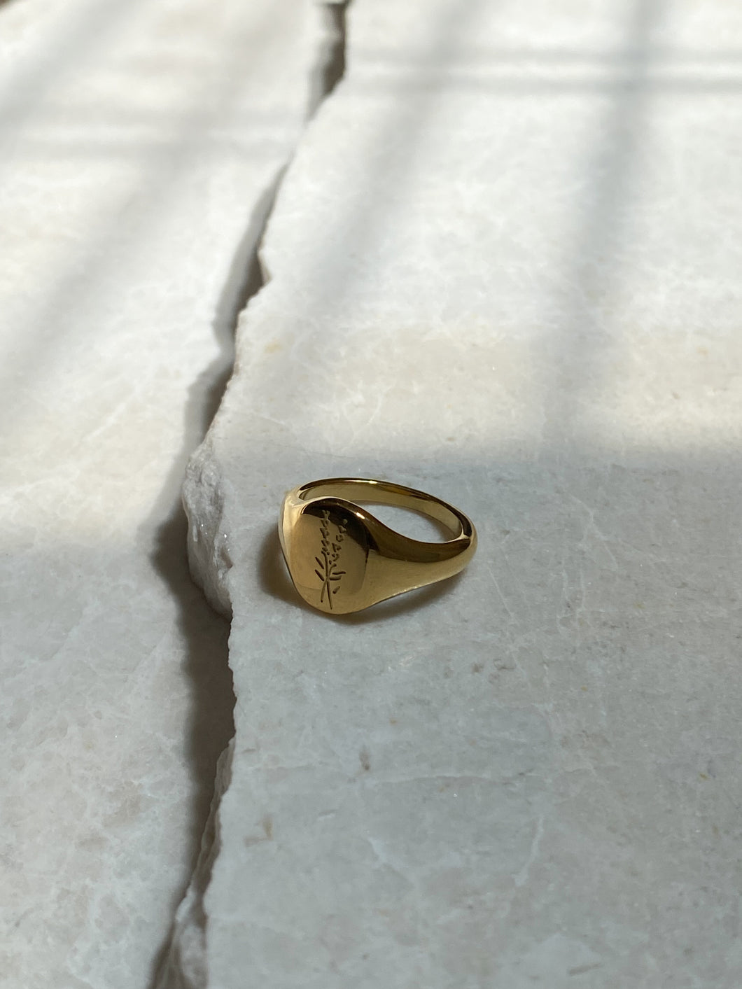 Lavender Engraved Ring