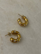 Load image into Gallery viewer, Becca Gemstone Hoops
